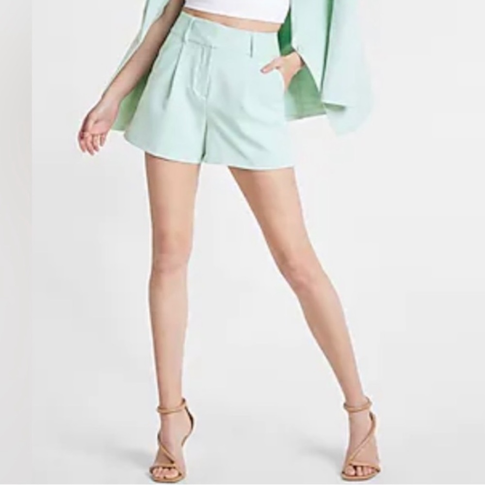 Express mint green shorts